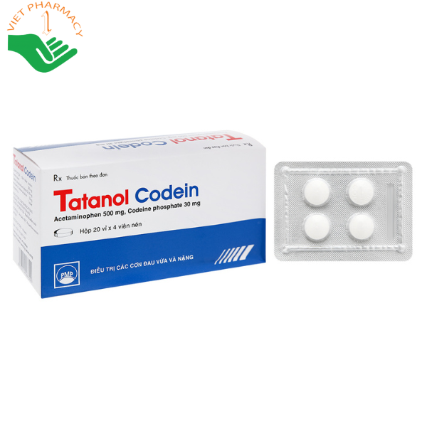 Thuốc Tatanol Codein (20 vỉ x 4 viên)